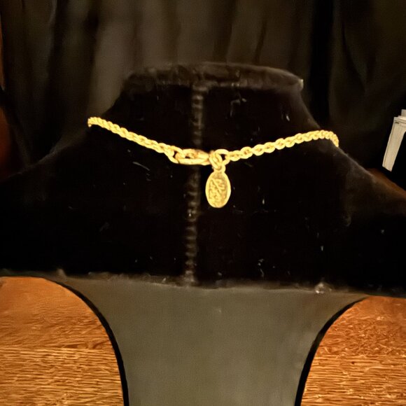 Joan Rivers Collection Gold Tone Egg Pendant Tassel Necklace – Multicolor Crysta - Picture 3 of 3